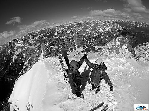 Vrchol, v pozadí Marmarole