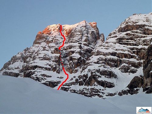 Canale Innerkofler, hlavní věž Cristallo