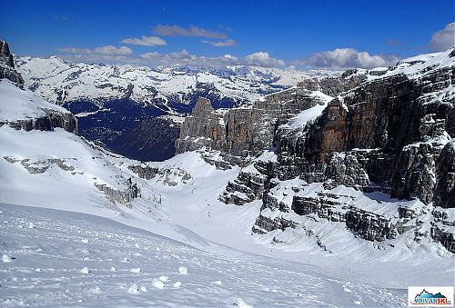 Údolí maličkého ledovce Vendretta di Brenta