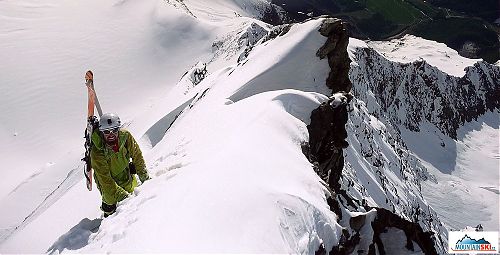 Hřeben těsně pod vrcholem - foto Miro Peťo 