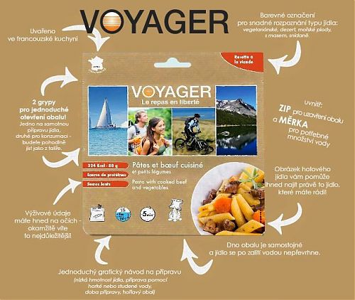 Pětiminutová příprava jídla Voyager