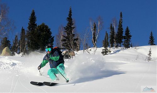 Začátek skialpové sezóny na Sibiři na přelomu listopadu a prosince 2017