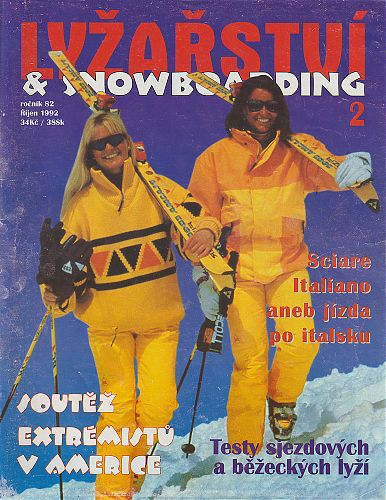 Úvodní stránka časopisu Lyžařství a snowboarding 2/1992 - ročník 82