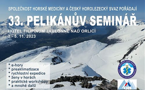 Pozvánka na 33. Pelikánův seminář horské medicíny