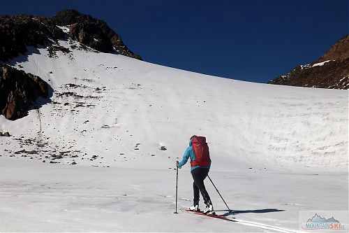 Na ledovci Tiefenbachferner s lyžemi G3 FINDr 102 a novými pásy G3 Minimalist
